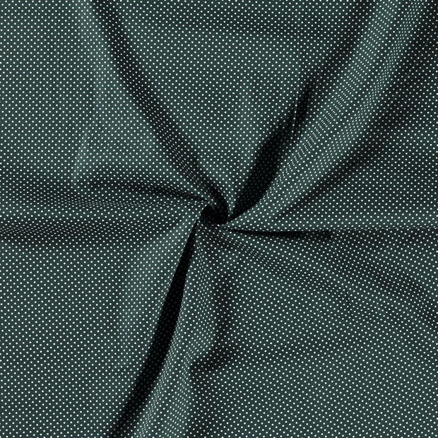 Cotton Poplin fabric Dark Green printed 