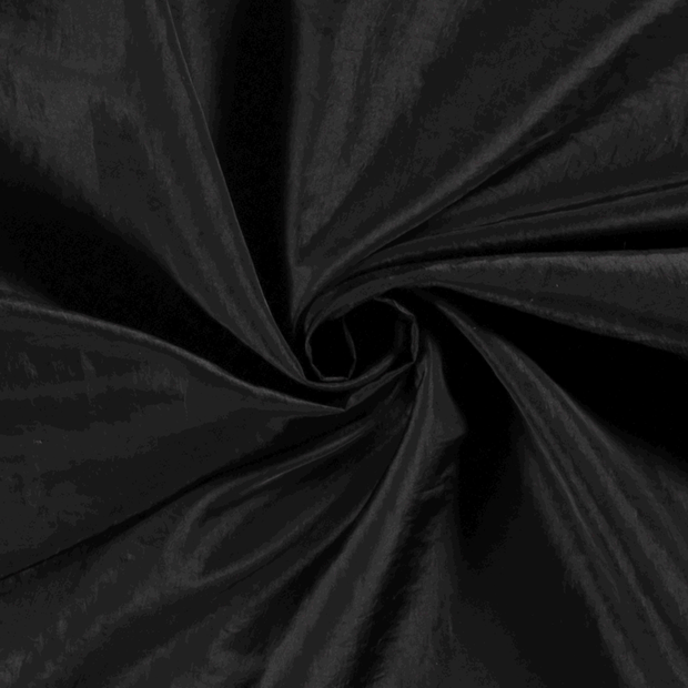 Taffeta fabric Unicolour Black