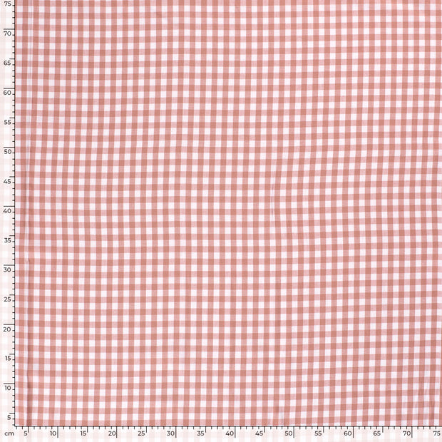 Cotton Poplin Yarn Dyed fabric Checks Pink