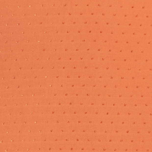 Algodón Popelina tela Unicolor Naranja