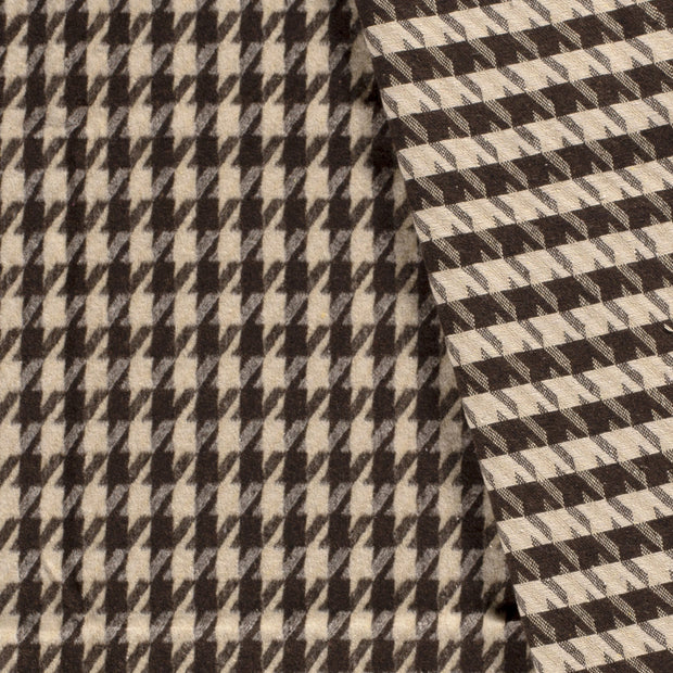 Jacquard stof Pied de Poule brushed 