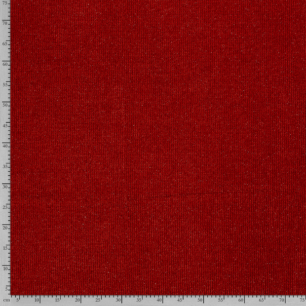 Bouclé fabric Unicolour Red