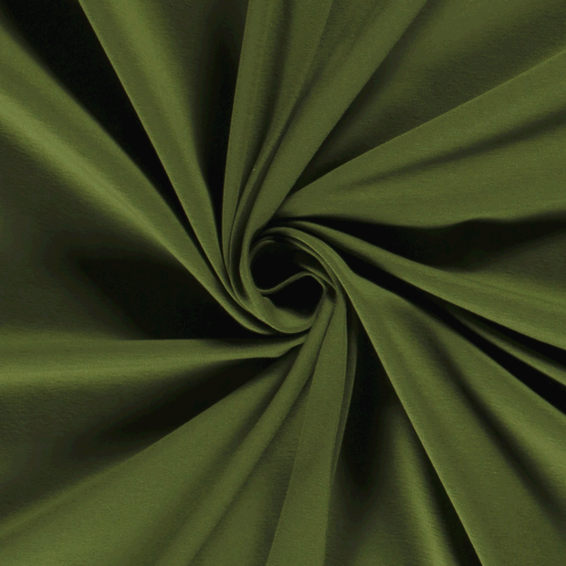 Jersey de Coton tissu Unicolore Vert Forêt