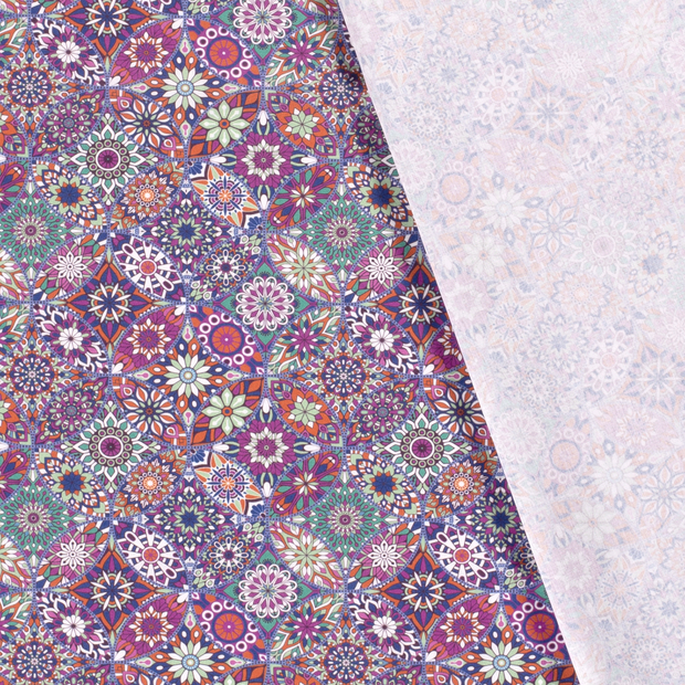 Cotton Poplin fabric Abstract printed 