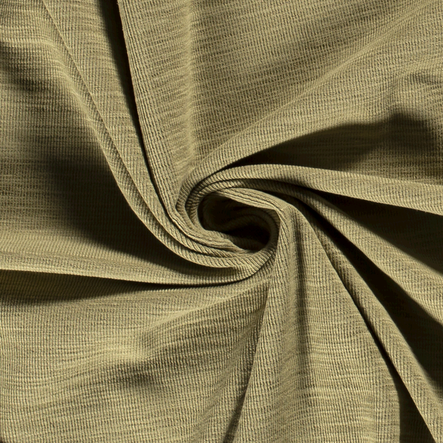 Heavy Knit fabric Unicolour Green