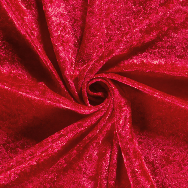 Velours tissu Unicolore Rouge