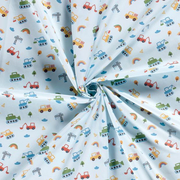 Cotton Poplin fabric printed 