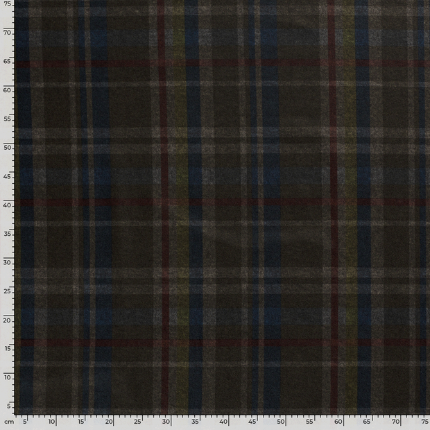 Punta di Roma fabric Checks brushed 