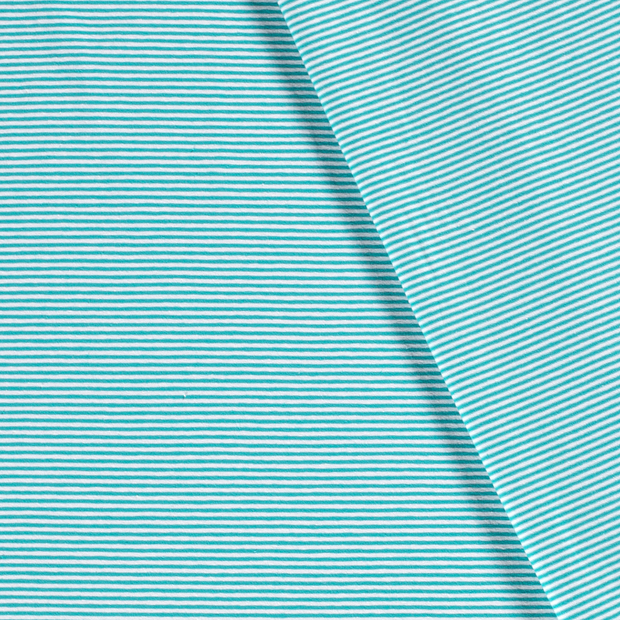 Jersey de Coton Fil Teint tissu rayures 