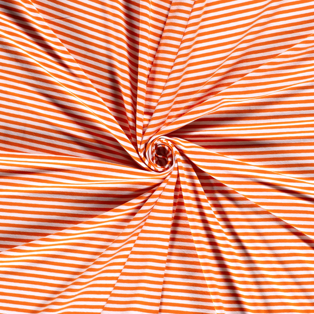 Cotton Jersey Yarn Dyed fabric Orange 