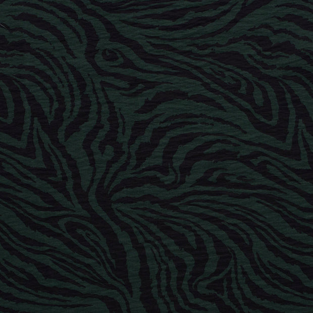 Viscosa Nylon Twill tela Abstracto Verde oscuro