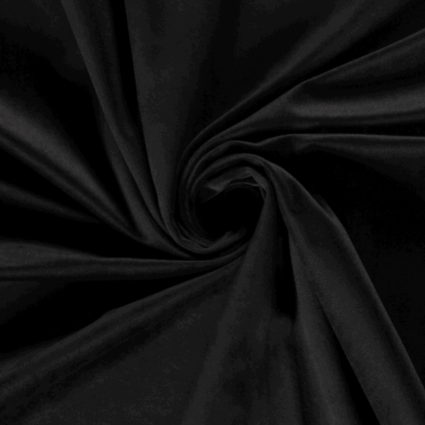 Velours tissu Unicolore Noir