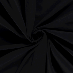 Jersey de Coton Unicolore Noir