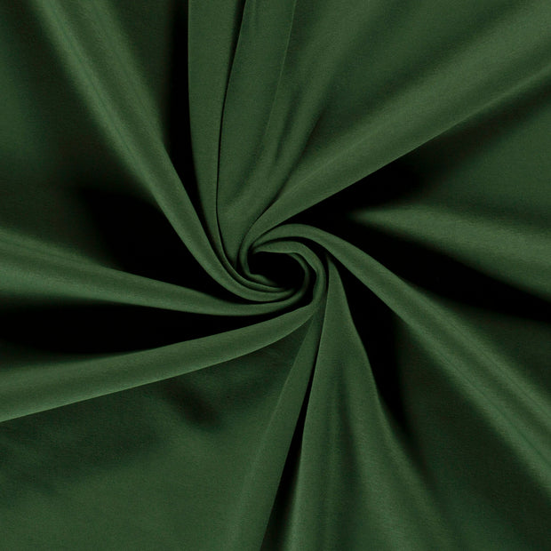 Jogging fabric Dark Green brushed 