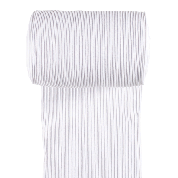 Cuff Material 3x3 rib fabric Optical White matte 