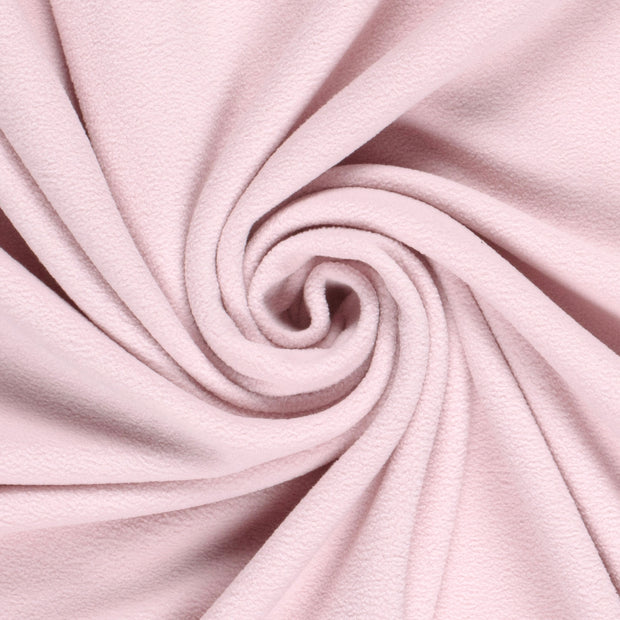 Microfleece tissu Unicolore Rose