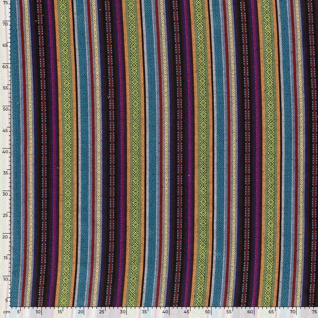 Jacquard fabric Stripes Multicolor