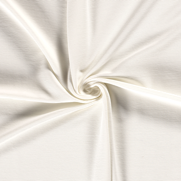 Ottoman jersey stof Gebroken wit 