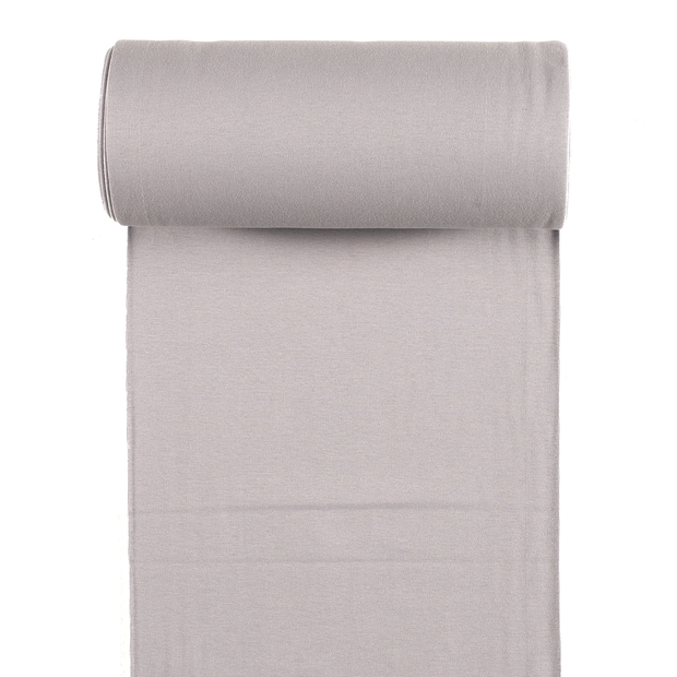 Cuff Material GOTS organic fabric Grey matte 