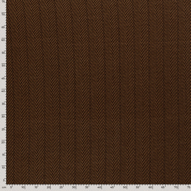 Poly Viscose Jersey fabric Abstract Brique