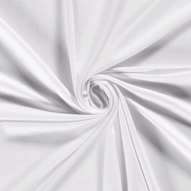 Jersey de Viscose tissu Unicolore Blanc optique