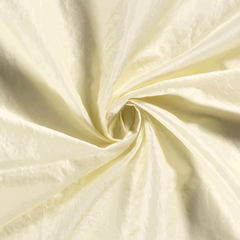 Taffetas froissé Unicolore Blanc cassé