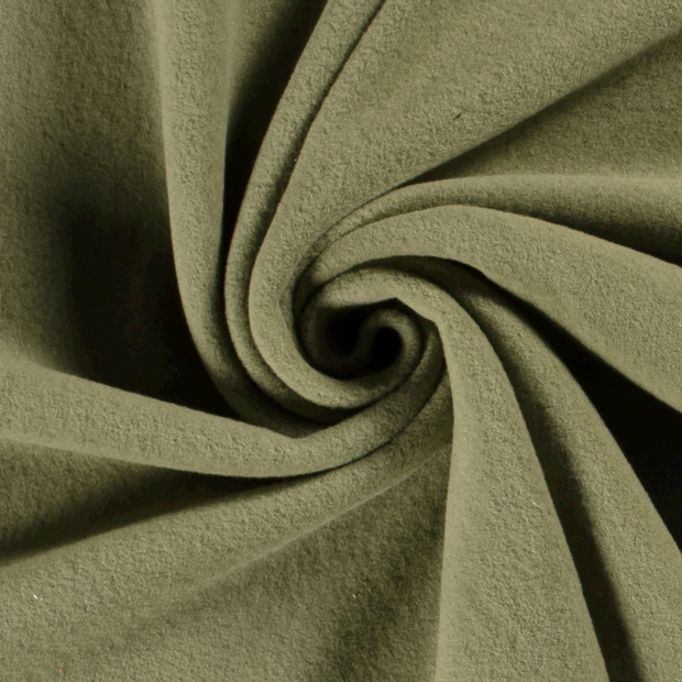 Cotton Fleece fabric Unicolour Forest Green