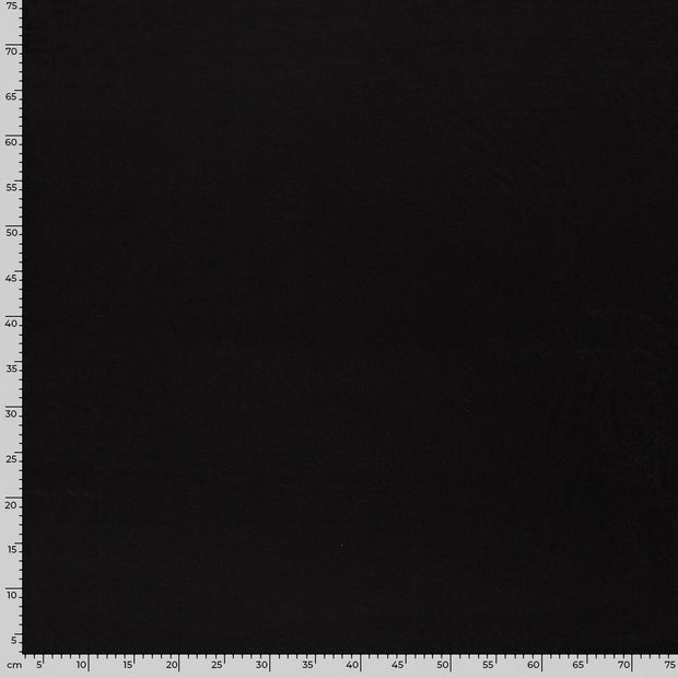 Jersey de Viscose tissu Unicolore Noir