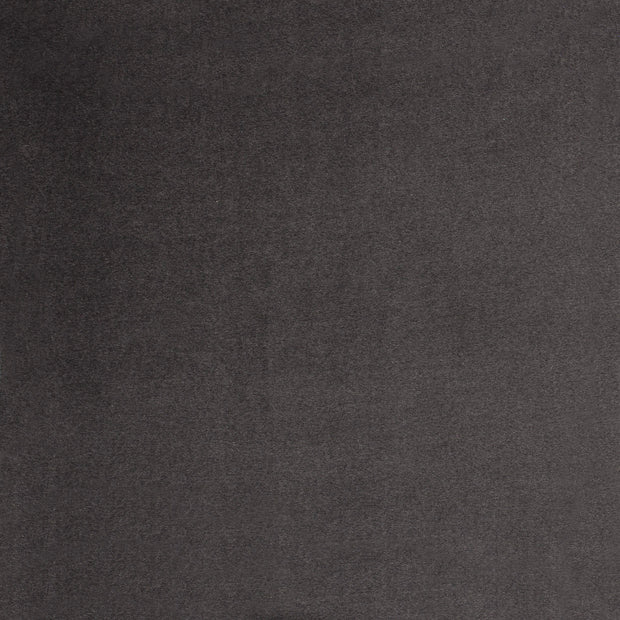 Nicky velours fabric Dark Grey soft 