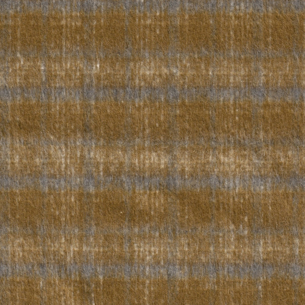 Jacquard tissu Carreaux Marron