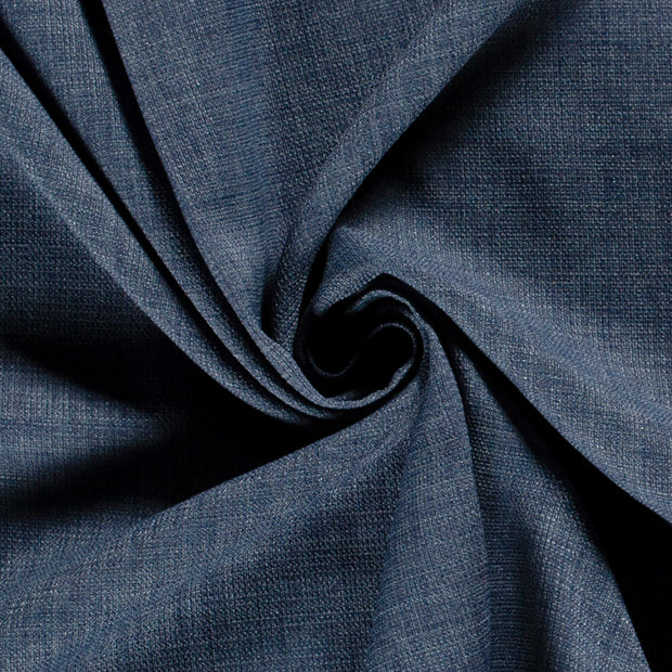 Linen Look fabric Unicolour Steel Blue