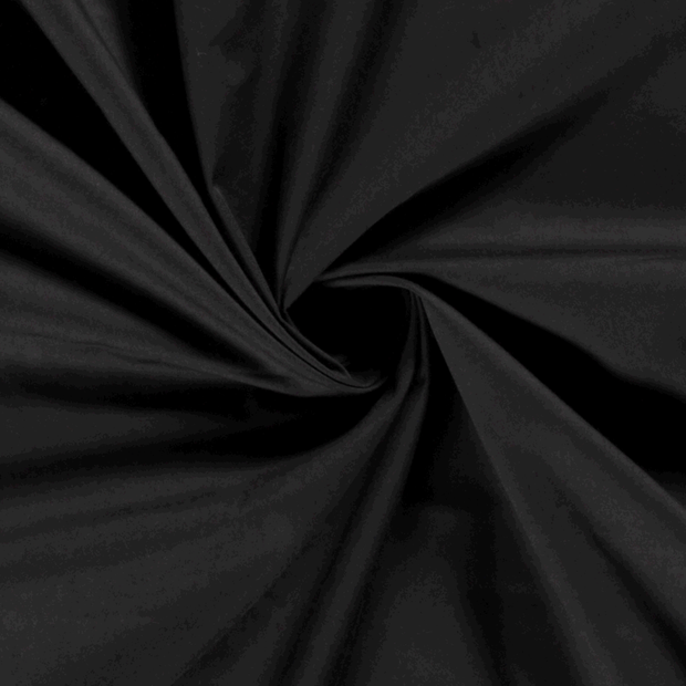 Cotton Poplin fabric Unicolour Black