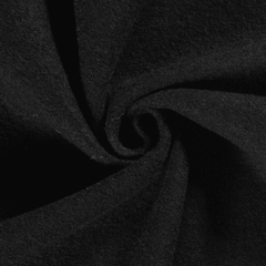 Chiffon en laine Unicolore Noir