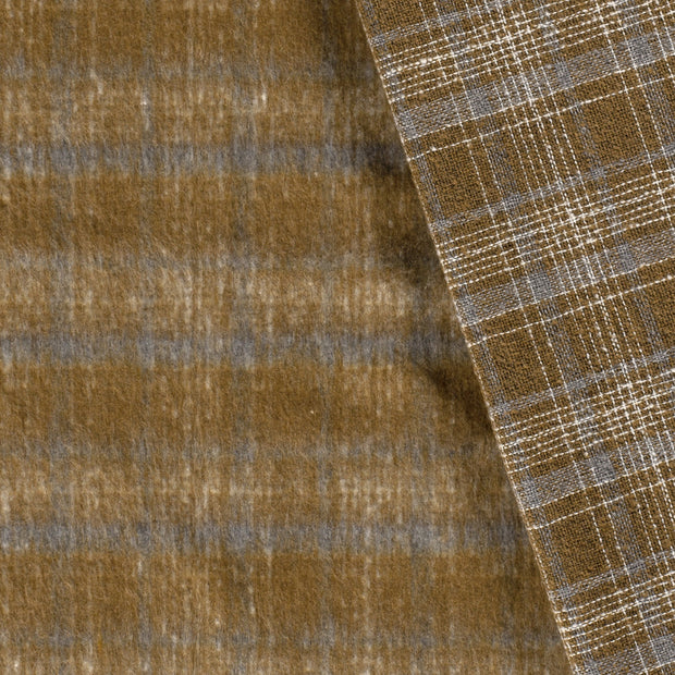 Jacquard fabric Checks brushed 