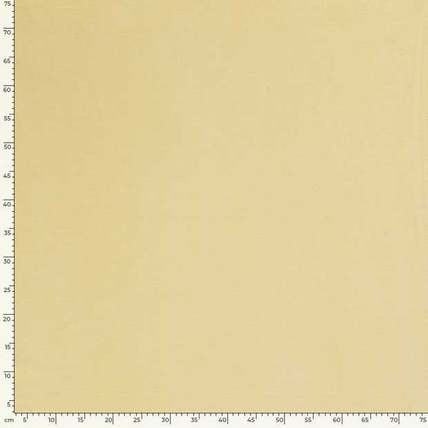 Nicky velours fabric Unicolour Light Yellow