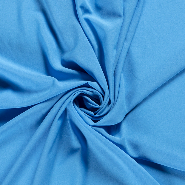 Crêpe Georgette tissu Unicolore Bleu Ciel