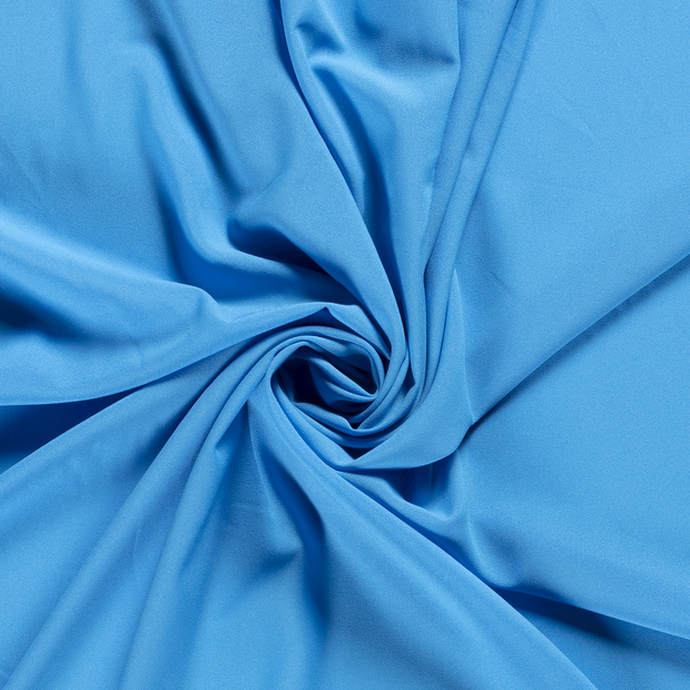 Crêpe Georgette fabric Unicolour Aqua