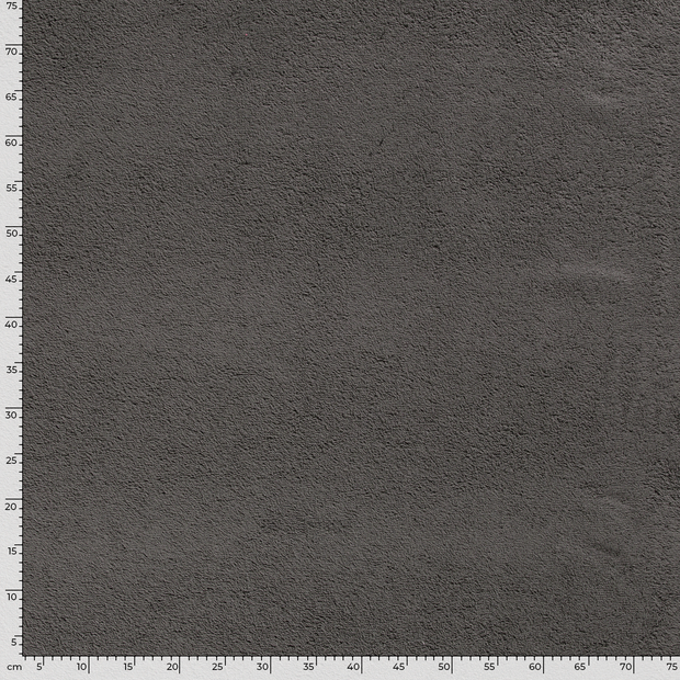 Terry Towelling fabric Unicolour Dark Grey