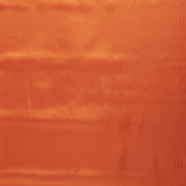 Satin fabric Orange shimmering 