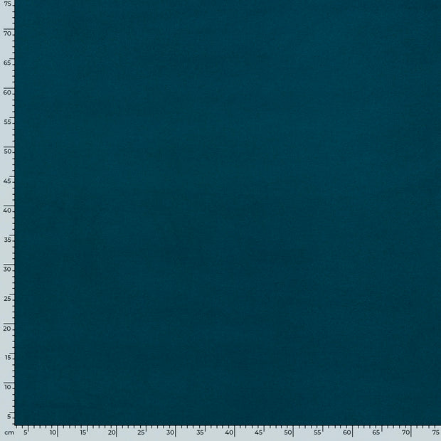 Mantel Wool Touch tissu Unicolore Bleu Canard