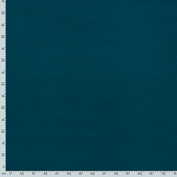 Mantel Wool Touch fabric Unicolour Petrol