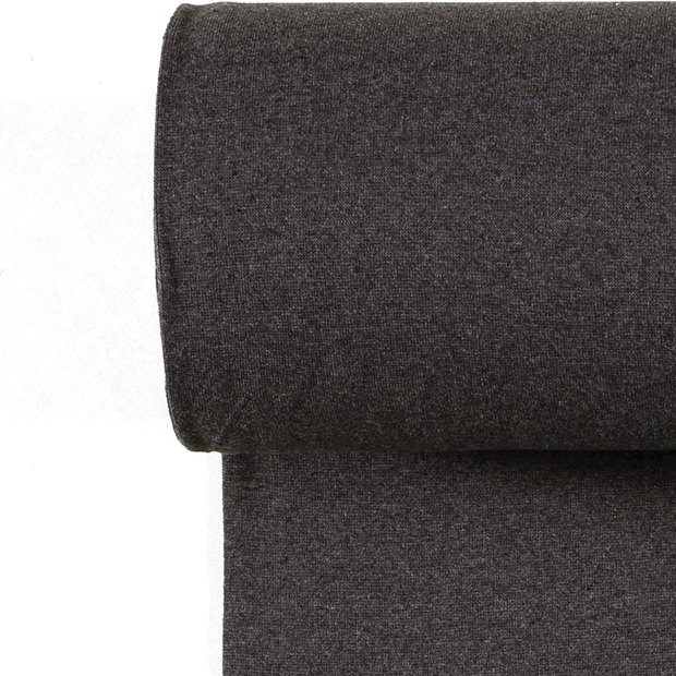 Cuff fabric Unicolour Dark Grey