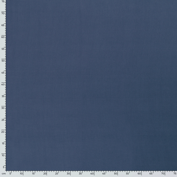 Viscose Poplin stof Effen Indigo