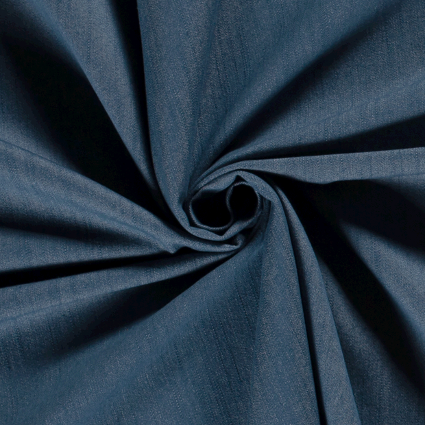 Denim Stretch fabric Unicolour Indigo
