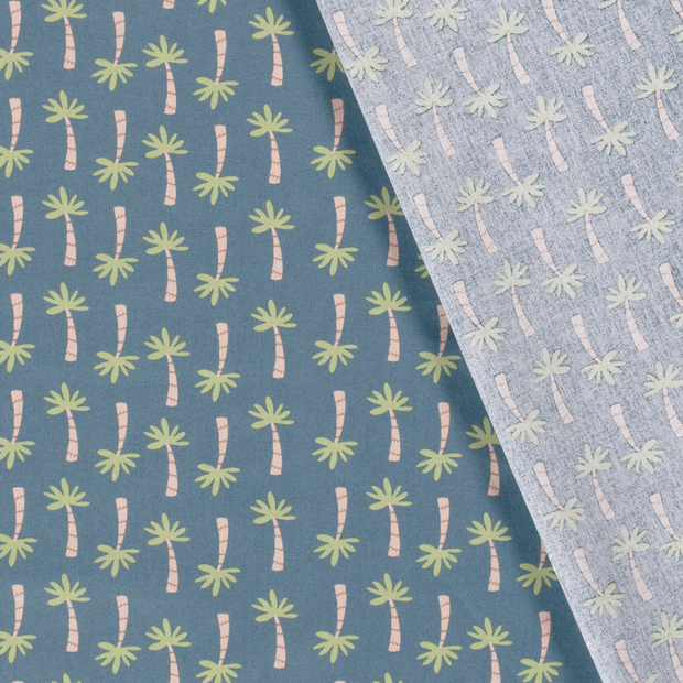 Cotton Poplin fabric Trees printed 