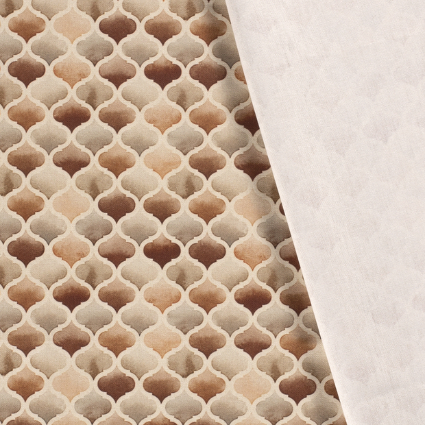 Panama BCI Cotton fabric Abstract digital printed 