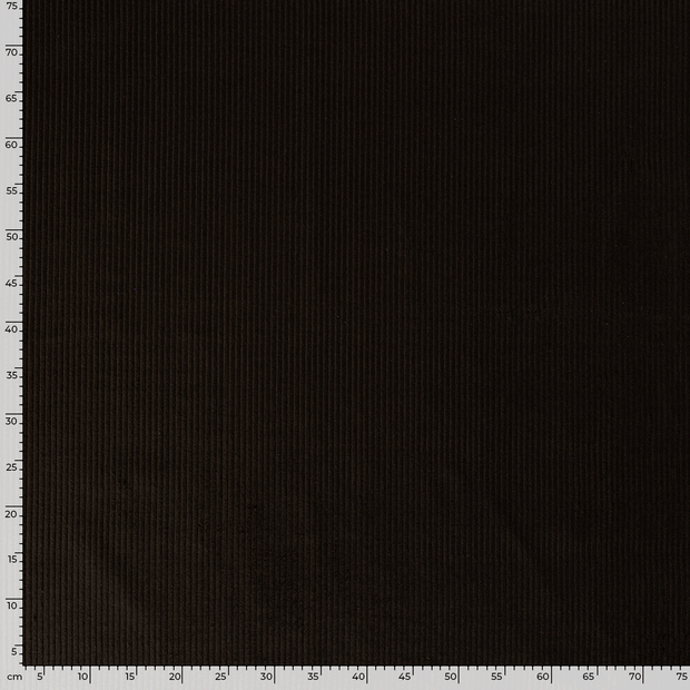 Corduroy 4.5w fabric Unicolour Dark Brown