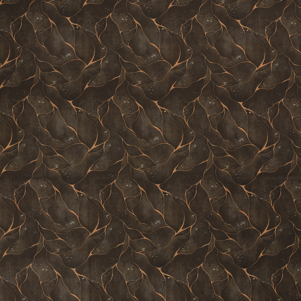 Panama BCI Cotton fabric Brown matte 