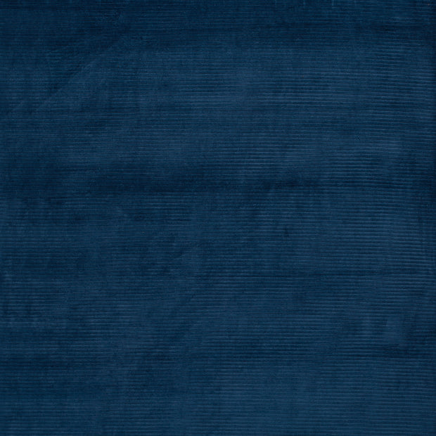 Nicky Velours Rib fabric Steel Blue matte 