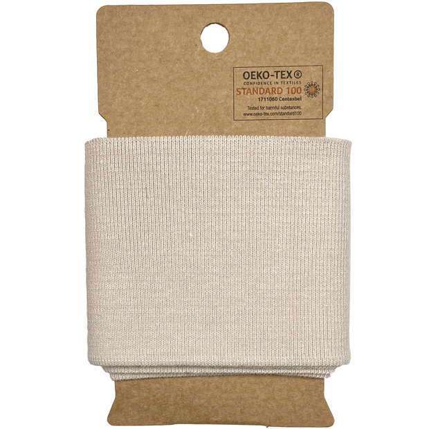 Cuff 1x1 fabric Unicolour Beige